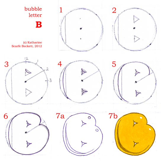 How To Draw Bubble Letters Calligraphy Skills Style 