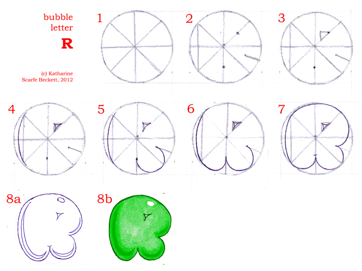 How To Draw Bubble Letters Page 2