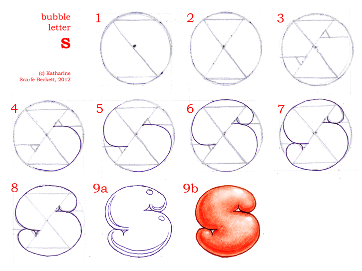 How To Draw Bubble Letters Page 2